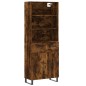 vidaXL Aparador alto madera contrachapada roble ahumado 69,5x34x180 cm vidaXL Aparador alto madera contrachapada roble ahumado 69,5x34x180 cm
