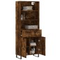 vidaXL Aparador alto madera contrachapada roble ahumado 69,5x34x180 cm vidaXL Aparador alto madera contrachapada roble ahumado 69,5x34x180 cm