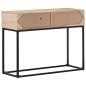 vidaXL Mesa consola madera maciza de mango y caña natural 100x35x76 cm vidaXL Mesa consola madera maciza de mango y caña natural 100x35x76 cm