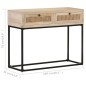 vidaXL Mesa consola madera maciza de mango y caña natural 100x35x76 cm vidaXL Mesa consola madera maciza de mango y caña natural 100x35x76 cm