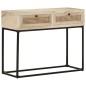 vidaXL Mesa consola madera maciza de mango y caña natural 100x35x76 cm vidaXL Mesa consola madera maciza de mango y caña natural 100x35x76 cm