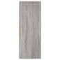 vidaXL Aparador alto madera contrachapada gris Sonoma 34,5x34x180 cm vidaXL Aparador alto madera contrachapada gris Sonoma 34,5x34x180 cm