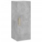 vidaXL Aparador de madera contrachapada gris hormigón 34,5x34x180 cm vidaXL Aparador de madera contrachapada gris hormigón 34,5x34x180 cm