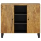 vidaXL Aparador con 2 puertas madera maciza de mango 90x33x75 cm vidaXL Aparador con 2 puertas madera maciza de mango 90x33x75 cm