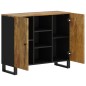 vidaXL Aparador con 2 puertas madera maciza de mango 90x33x75 cm vidaXL Aparador con 2 puertas madera maciza de mango 90x33x75 cm