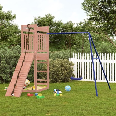 vidaXL Parque infantil de exterior madera maciza Douglas