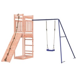 vidaXL Parque infantil de exterior madera maciza Douglas