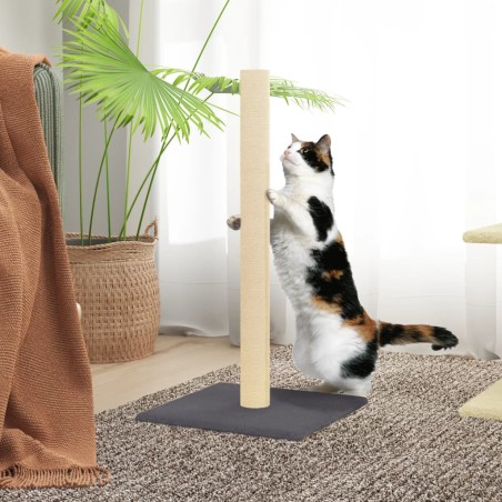 vidaXL Poste rascador para gatos gris oscuro 35x35x70 cm