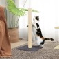 vidaXL Poste rascador para gatos gris oscuro 35x35x70 cm