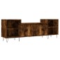 vidaXL Mueble para TV madera contrachapada roble ahumado 160x35x55 cm vidaXL Mueble para TV madera contrachapada roble ahumado 160x35x55 cm