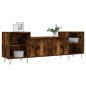 vidaXL Mueble para TV madera contrachapada roble ahumado 160x35x55 cm vidaXL Mueble para TV madera contrachapada roble ahumado 160x35x55 cm