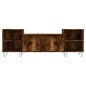 vidaXL Mueble para TV madera contrachapada roble ahumado 160x35x55 cm vidaXL Mueble para TV madera contrachapada roble ahumado 160x35x55 cm