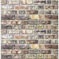 vidaXL Paneles de pared 3D 10 uds EPS diseño de ladrillo multicolor