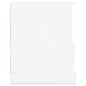 vidaXL Mueble de TV madera contrachapada blanco brillo 93x35,5x45 cm