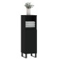 vidaXL Armario de baño madera contrachapada negro 30x30x100 cm