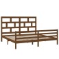 vidaXL Estructura de cama madera maciza de pino marrón miel 200x200 cm