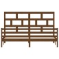 vidaXL Estructura de cama madera maciza de pino marrón miel 200x200 cm