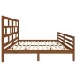 vidaXL Estructura de cama madera maciza de pino marrón miel 200x200 cm