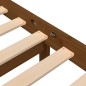 vidaXL Estructura de cama madera maciza de pino marrón miel 200x200 cm