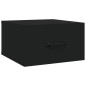 vidaXL Mesita de noche de pared negro 35x35x20 cm vidaXL Mesita de noche de pared negro 35x35x20 cm
