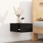 vidaXL Mesita de noche de pared negro 35x35x20 cm vidaXL Mesita de noche de pared negro 35x35x20 cm