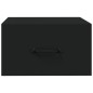 vidaXL Mesita de noche de pared negro 35x35x20 cm vidaXL Mesita de noche de pared negro 35x35x20 cm