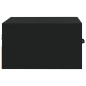 vidaXL Mesita de noche de pared negro 35x35x20 cm vidaXL Mesita de noche de pared negro 35x35x20 cm