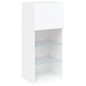 vidaXL Mueble para TV con luces LED blanco 40,5x30x90 cm