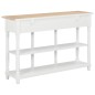 vidaXL Mesa consola de MDF blanca 120x30x76 cm