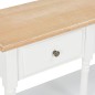 vidaXL Mesa consola de MDF blanca 120x30x76 cm