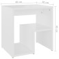 vidaXL Mesitas de noche 2 uds madera contrachapada blanco 40x30x40 cm vidaXL Mesitas de noche 2 uds madera contrachapada blanco 40x30x40 cm