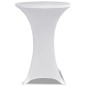 2 Manteles blancos ajustados para mesa de pie - 80 cm diámetro 2 Manteles blancos ajustados para mesa de pie - 80 cm diámetro