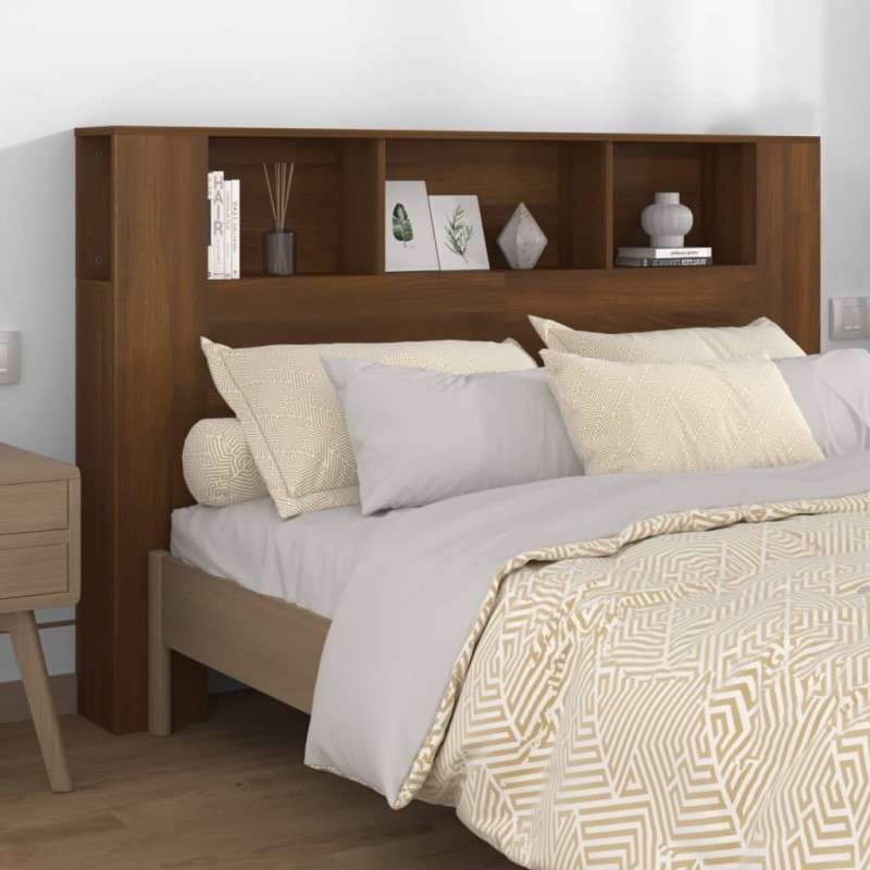 vidaXL Mueble cabecero color roble marrón 160x18,5x104,5 cm vidaXL Mueble cabecero color roble marrón 160x18,5x104,5 cm