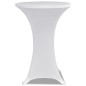 vidaXL Mantel cubierta elástica de mesa alta Ø 60 cm Blanco 2 unidades vidaXL Mantel cubierta elástica de mesa alta Ø 60 cm Blanco 2 unidades