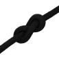 vidaXL Cuerda de trabajo poliéster negro 20 mm 100 m vidaXL Cuerda de trabajo poliéster negro 20 mm 100 m
