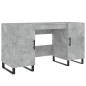 vidaXL Escritorio madera de ingeniería gris hormigón 140x50x75 cm vidaXL Escritorio madera de ingeniería gris hormigón 140x50x75 cm