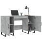 vidaXL Escritorio madera de ingeniería gris hormigón 140x50x75 cm vidaXL Escritorio madera de ingeniería gris hormigón 140x50x75 cm