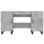 vidaXL Escritorio madera de ingeniería gris hormigón 140x50x75 cm vidaXL Escritorio madera de ingeniería gris hormigón 140x50x75 cm