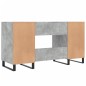 vidaXL Escritorio madera de ingeniería gris hormigón 140x50x75 cm vidaXL Escritorio madera de ingeniería gris hormigón 140x50x75 cm