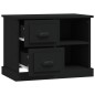 vidaXL Mesita de noche negra 60x35,5x45 cm vidaXL Mesita de noche negra 60x35,5x45 cm