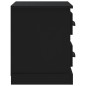 vidaXL Mesita de noche negra 60x35,5x45 cm vidaXL Mesita de noche negra 60x35,5x45 cm