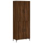 vidaXL Aparador alto madera contrachapada marrón roble 69,5x34x180 cm vidaXL Aparador alto madera contrachapada marrón roble 69,5x34x180 cm