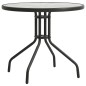 vidaXL Juego de comedor de jardín 5 piezas acero