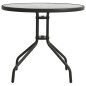 vidaXL Juego de comedor de jardín 5 piezas acero