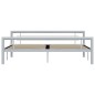 vidaXL Estructura de cama de metal gris y blanco 180x200 cm vidaXL Estructura de cama de metal gris y blanco 180x200 cm