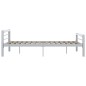 vidaXL Estructura de cama de metal gris y blanco 180x200 cm vidaXL Estructura de cama de metal gris y blanco 180x200 cm