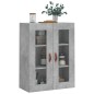vidaXL Armario de pared gris hormigón 69,5x34x90 cm vidaXL Armario de pared gris hormigón 69,5x34x90 cm