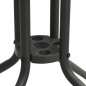 vidaXL Juego de comedor de jardín 5 piezas acero
