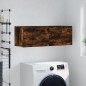 vidaXL Armario de pared madera ingeniería roble ahumado 100x36,5x35 cm vidaXL Armario de pared madera ingeniería roble ahumado 100x36,5x35 cm