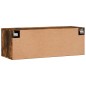 vidaXL Armario de pared madera ingeniería roble ahumado 100x36,5x35 cm vidaXL Armario de pared madera ingeniería roble ahumado 100x36,5x35 cm